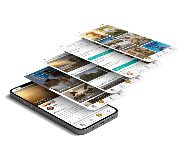 Exemple de guest app hôtelière sur-mesure